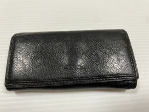 ポールスミス PaulSmith レザー キーケース キーホルダー　中古　革　ブラック 黒 グッズ