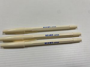 beams ビームス　ボールペン　青インク　3本　セット