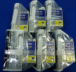 JUNK扱 EPSON 純正カラーインク IC5CL05（6個set）未使用品です。