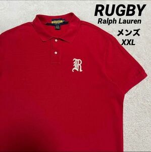 RUGBY Ralph Lauren ポロシャツ レッド メンズ XXL 