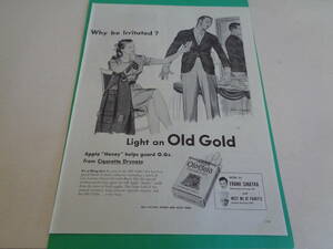 即決　広告　アドバタイジング　シガレット　タバコ　ＯＬＤ　ＧＯＬＤ　１９４０ｓ　モノクロ　レトロ　リプトン　紅茶　ティー　アメリカ