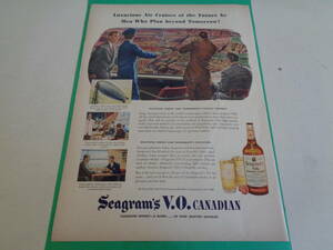 即決　広告　アドバタイジング　洋酒　カナディアン　ウィスキー　１９４０ｓ　靴　シューズ　ハイヒール　パンプス　ミッドセンチェリー