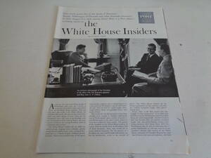 即決　希少　ケネディ大統領　ＰＯＳＴ　ポスト誌　アンティーク　雑誌　切り抜き　１９６０ｓ　レトロ　コレクター　イラスト　さし絵