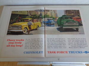 即決　広告　アド　アメ車　シボレー　ＣＨＥＶＲＯＬＥＴ　トラック　１９５０ｓ　コーヒー　ペンキ　ペイント　パイ　ベビーパウダー