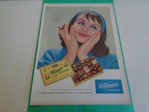 即決　広告　アドバタイジング　チョコレート　ギフト　ボックス　１９５０ｓ　レトロ　パッケージ　コラージュ　スクラップブッキング　