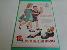 即決　広告　アドバタイジング　子供靴　シューズ　ＢＵＳＴＥＲ　ＢＲＯＷＮ　１９５０ｓ　歯磨き粉　デンタル　雑貨　日用品　アメリカ_画像1