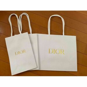 【美品】Dior ディオール ショップ袋　紙袋　プレゼント　3枚セット ショッパー