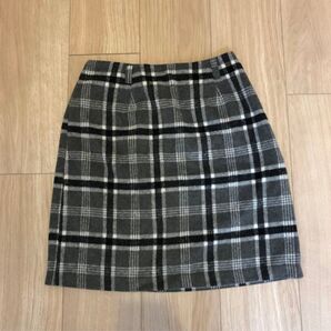 チェック柄 台形スカート*.゜