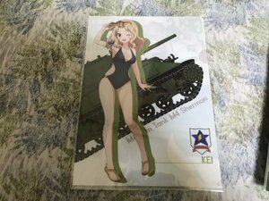 239クリアファイル　ガールズ&パンツァー 一番くじ　ケイ 水着