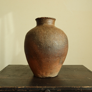 形の良い 常滑 壺　古常滑 自然釉 江戸 古陶磁 花器 花瓶 花入