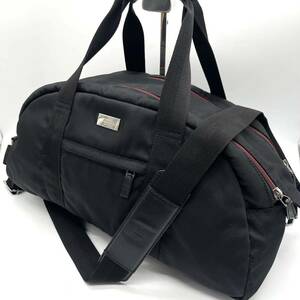 1円【極美品 大容量】GUCCI グッチ ボストンバッグ 2way ショルダー シェリーライン 肩掛け レザー 本革 キャンバス トラベル 旅行 メンズ