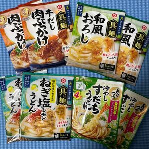 麺用調味料　キッコーマン　具麺　3種類各2袋4人前　＋　ミツカン　まぜつゆ　冷やしすだちうどん　2袋8人前　合計4種類20人前　