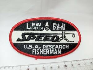 ルー　フジ　スピード　ワッペン　（LEW FUJI SPEED LIGHTER FASTER U.S.A. RESEARCH