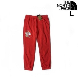 1円～!売切!【正規新品】THE NORTH FACE◆HALF DOME UX PANT ジョガーパンツ US限定 ハーフドーム トラ タイガー 裏起毛(L)赤 190110-38