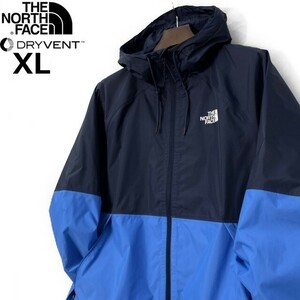 1円～!売切!【正規新品】THE NORTH FACE◆ANTORA RAIN HOODIE マウンテンパーカー ナイロン US限定 2023最新 防水 撥水(XL)紺 青 180915-60