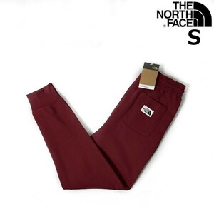 1円～!売切!【正規新品】THE NORTH FACE◆HERITAGE PATCH JOGGERS ジョガーパンツ スウェット US限定 ロゴパッチ 裏起毛(S)赤 190110-25