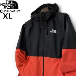 1円～!売切!【正規新品】THE NORTH FACE◆ANTORA RAIN HOODIE マウンテンパーカー ナイロン US限定 2023最新 撥水(XL)オレンジ 180915-60