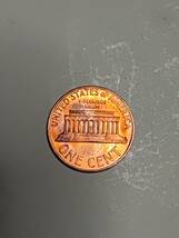 ◆アメリカ　1セント青銅貨　1973年　D刻印　光沢あり未使用_画像2