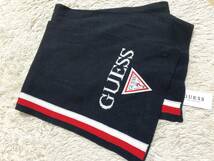 ゲス【GUESS】ニットマフラー：黒　定価：4,900税_画像1