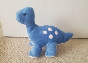 【未使用】かわいい恐竜のぬいぐるみ　青　ブルー　28cm