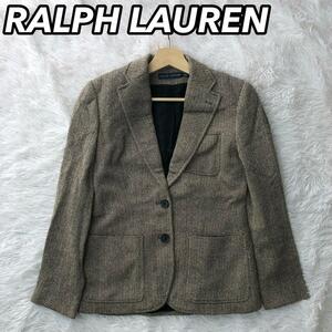 RALPH LAUREN ラルフローレン テーラードジャケット シルク生地 総柄 千鳥 160/88A 絹 シルク ジュニア キッズ ボーイズ boys