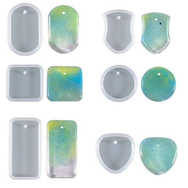 11番 シリコンモールド 6点の値段 レジン