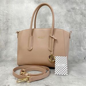 超美品 FURLA フルラ レザー ハンドバッグ ショルダーバッグ 2way