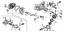 未使用 ホンダ 純正品 アコード CD6 CF2 プレリュード BB6 BB8 ウォーターポンプ コネクティングパイプ リング 2個セット_画像2