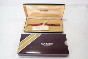 83571 AURORA アウロラ ボールペン 筆記確認済み レッドカラー 赤色 純正ケース付き ビンテージ marco polo マルコポーロ