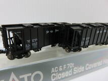 カトー　Nゲージ 　186-0102　NKP　貨物　AC&F 70t　Closed Side Coverd Hopper　ATSF　#2　2車輌セット　良品　KATO　 07_画像1