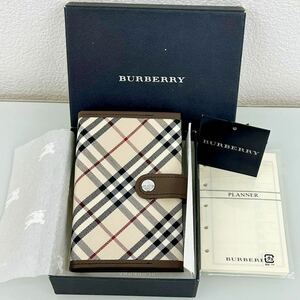 【新品未使用品】バーバリー BURBERRY ノバチェック ニューチェックシリーズ システム手帳 手帳カバー 