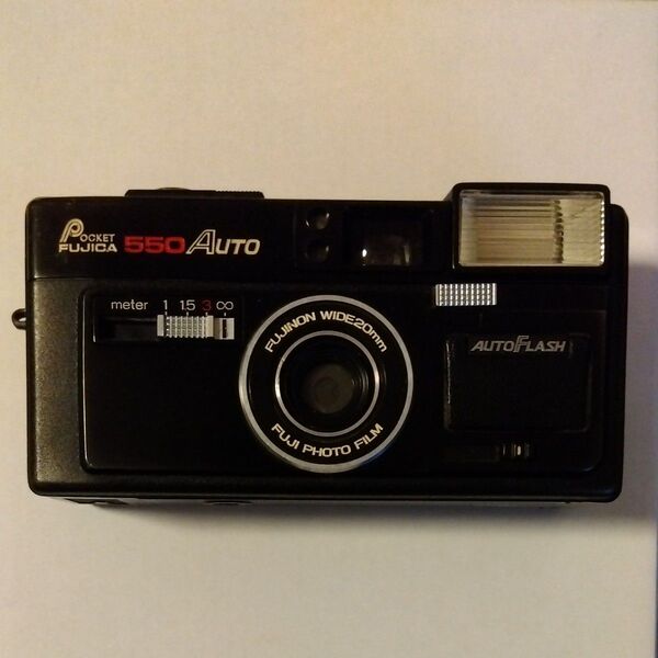 ビンテージ 昭和レトロ 当時物 フジカラー コンパクトフィルムカメラ POCKET FUJCA 550 AUTO ジャンク品扱い
