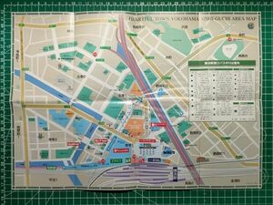 r1【バス乗り場案内】横浜駅西口周辺地図 平成15年 [相鉄 神奈中 東急 市バス /鉄道始発終電時刻 /西口名画座 ダイエー 三越 東急ハンズ