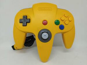 [ operation verification settled ] NINTENDO64 controller yellow [P010297]