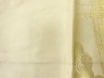ys6924719; 宗sou 橋に雲・古典柄模様織出し袋帯（材料）【アンティーク】【着】_画像9