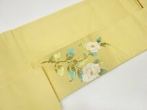 ys6932499; 宗sou 金彩椿模様刺繍名古屋帯【着】_画像10