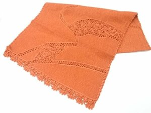 ys6936048; 宗sou リボン刺繍花模様ショール【リサイクル】【着】