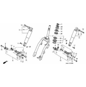 TA02 純正 フロント ホイルベ アリング 2個 ジャイロキャノピー AC16 エイプ 50 HC07 Ape 100 ホイール 新品 F ハブ Gyro Canopy .gc8x2の画像3