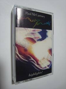 [ cassette tape ] PAUL McCARTNEY / TRIPPING THE LIVE FANTASTIC - HIGHLIGHTS! US version paul (pole) * McCartney live high laitsu!!