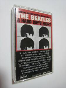 [ cassette tape ] THE BEATLES / A HARD DAY'S NIGHT ORIGINAL MOTION PICTURE SOUND TRACK US version The * Beatles GEORGE MARTIN