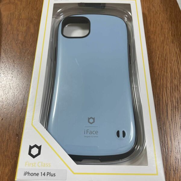 iPhone 14 Plus iFace First Class KUSUMIケース 41-946107（くすみブルー）
