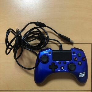 PS4 PS3 HORI ホリパッドFPSプラス ワイヤードコントローラー ブルー