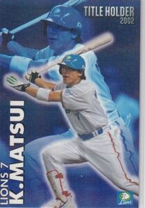  Calbee Professional Baseball card 2003 year T-16 pine .. head . Seibu insert card title 
