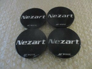 WORK ワーク Nezart ネッツァルト アルミホイール用 中古センターキャップ 4個/4枚