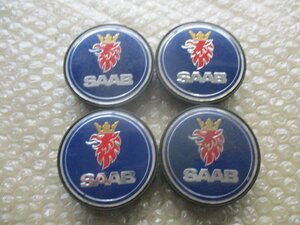 SAAB サーブ 純正 アルミホイール用 センターキャップ 中古４個/４枚