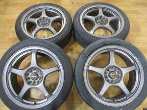 A-TECH シュナイダー ホイールタイヤ 4本 5H-100/114.3 17インチ 215/45R17 アコード ユーロR インテグラ タイプR プリウス インプレッサ