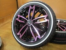 軽四 R-PRIDE 和道 桜 ホイール ホワイトリボンタイヤ 新品 4本 15インチ 165/55R15 ワゴンR スマイル ウェイク ムーヴ デリカミニ サクラ_画像2