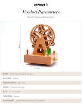 木製でかわいい☆ミ 観覧車のオルゴール オブジェ 置物 インテリア 装飾 プレゼント ギフト クリスマスYWQ1871_画像7