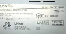 ★SONY VAIO SVT1313AJ 13.3型タッチパネル i7-3537U 8GB SSD128GB■Office 2021、Windows10pro._画像4