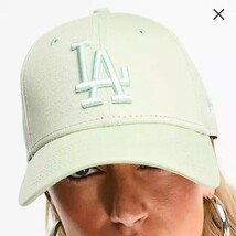 ニューエラ 9FORTY LA ロゴ キャップ 【ライトグリーン】ライムグリーン MLB メジャーリーグ NEW ERA 帽子 ドジャース ロサンゼルス ._画像7